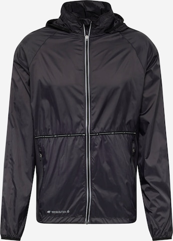 4F Athletic Jacket in Black: front