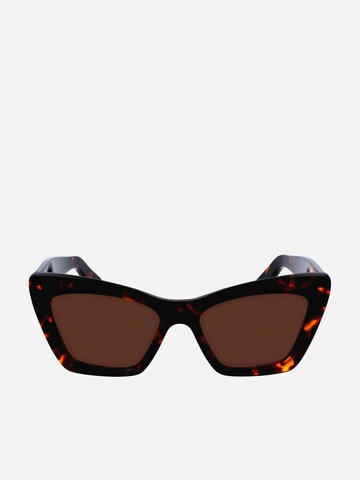 FERRAGAMO Sunglasses in Brown: front