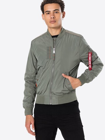 ALPHA INDUSTRIES Between-Season Jacket 'MA-1 Parachute' in Green: front