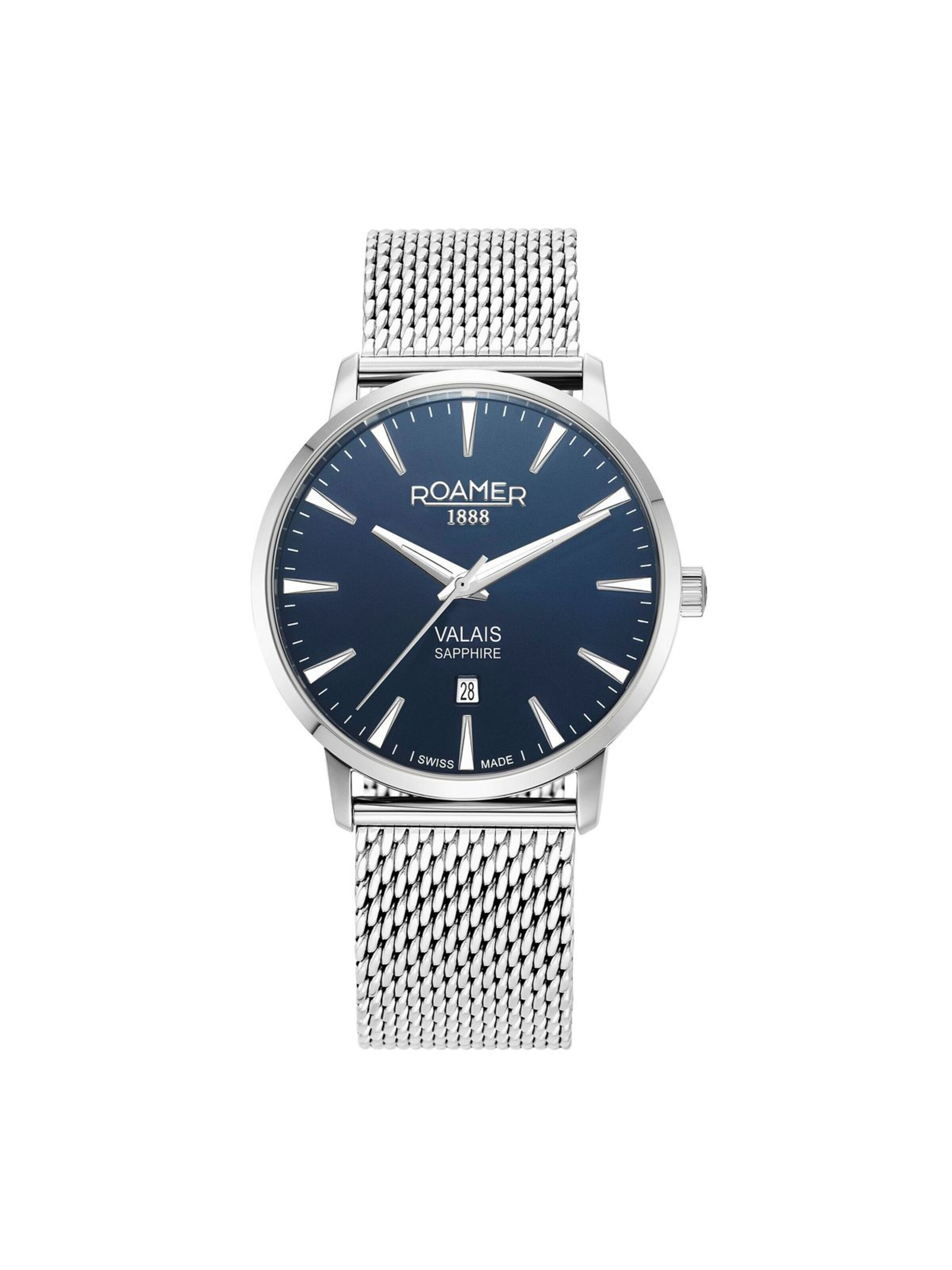 Montre à affichage analogique Roamer en bleu