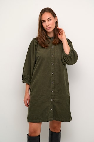 Kaffe Shirt Dress 'Eva' in Green: front