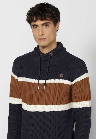 KOROSHI Sweater in Blue / Brown / White, Item view