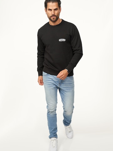 JACK JONES Sweatshirt 'JJINFINITY' in Black