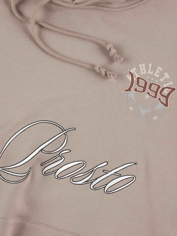Prosto Sweatshirt 'Football Fan' in Beige