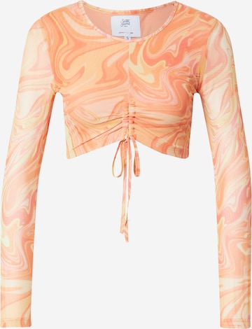 Sixth June Shirt in Oranje: voorkant