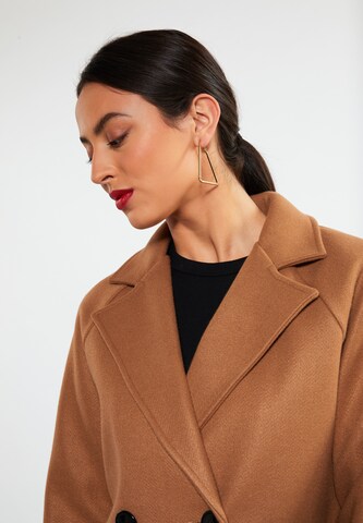 faina Between-Seasons Coat 'Tassia' in Brown