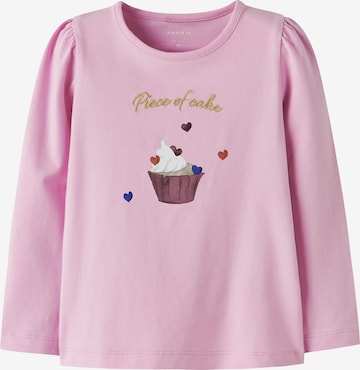 NAME IT Футболка 'NMFNETTA' в Ярко-розовый: спереди