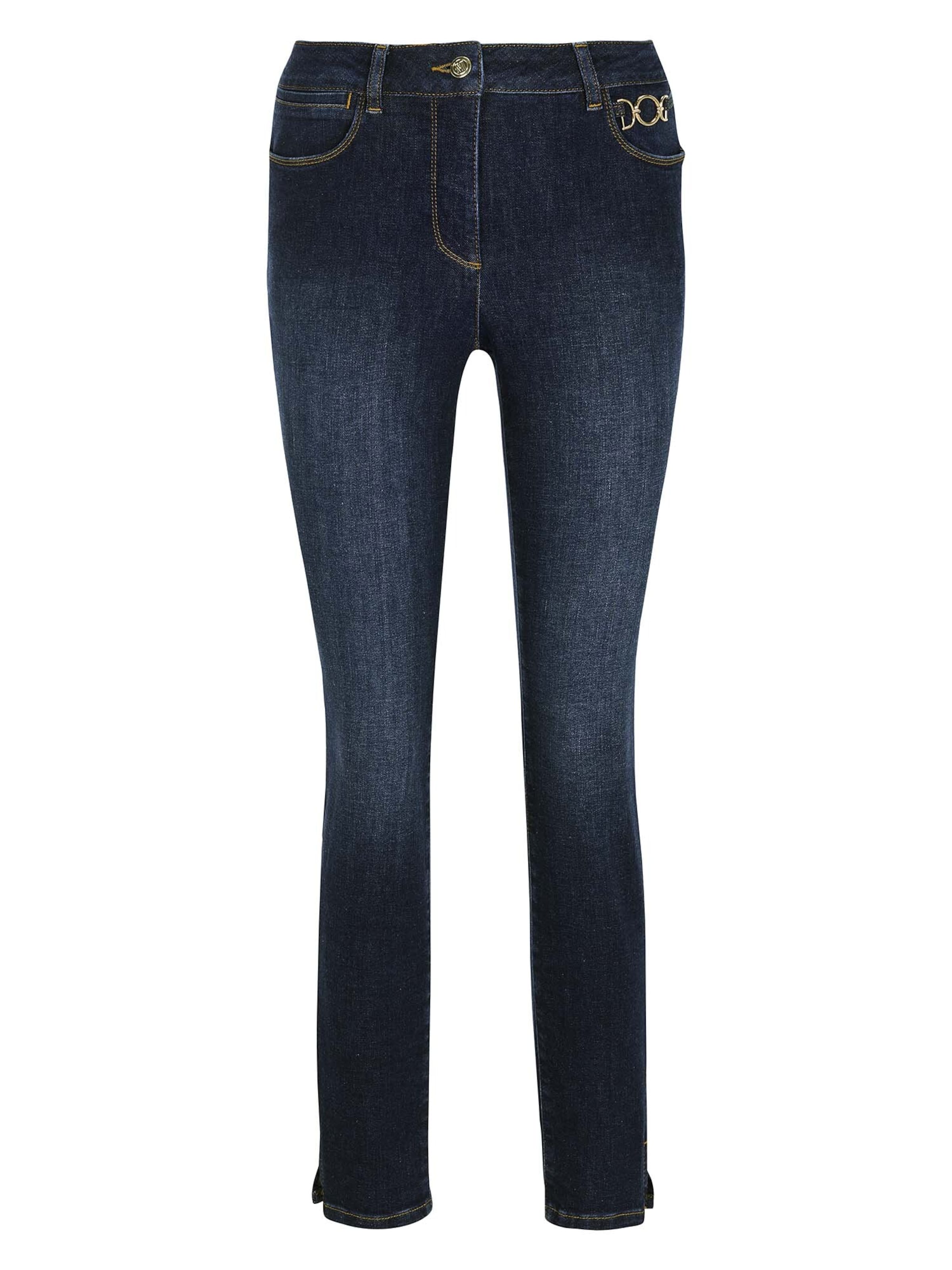 MADELEINE Jean en bleu denim, Vue avec produit