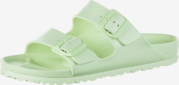 BIRKENSTOCK Muiltjes in Groen: voorkant