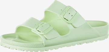 BIRKENSTOCK - Sapato aberto em verde: frente