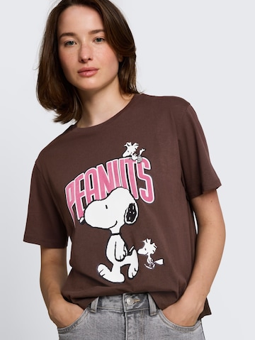 Tricou 'Peanuts' de la TOM TAILOR DENIM pe maro