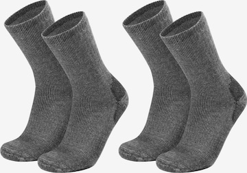 Chaussettes de sport normani en gris : devant