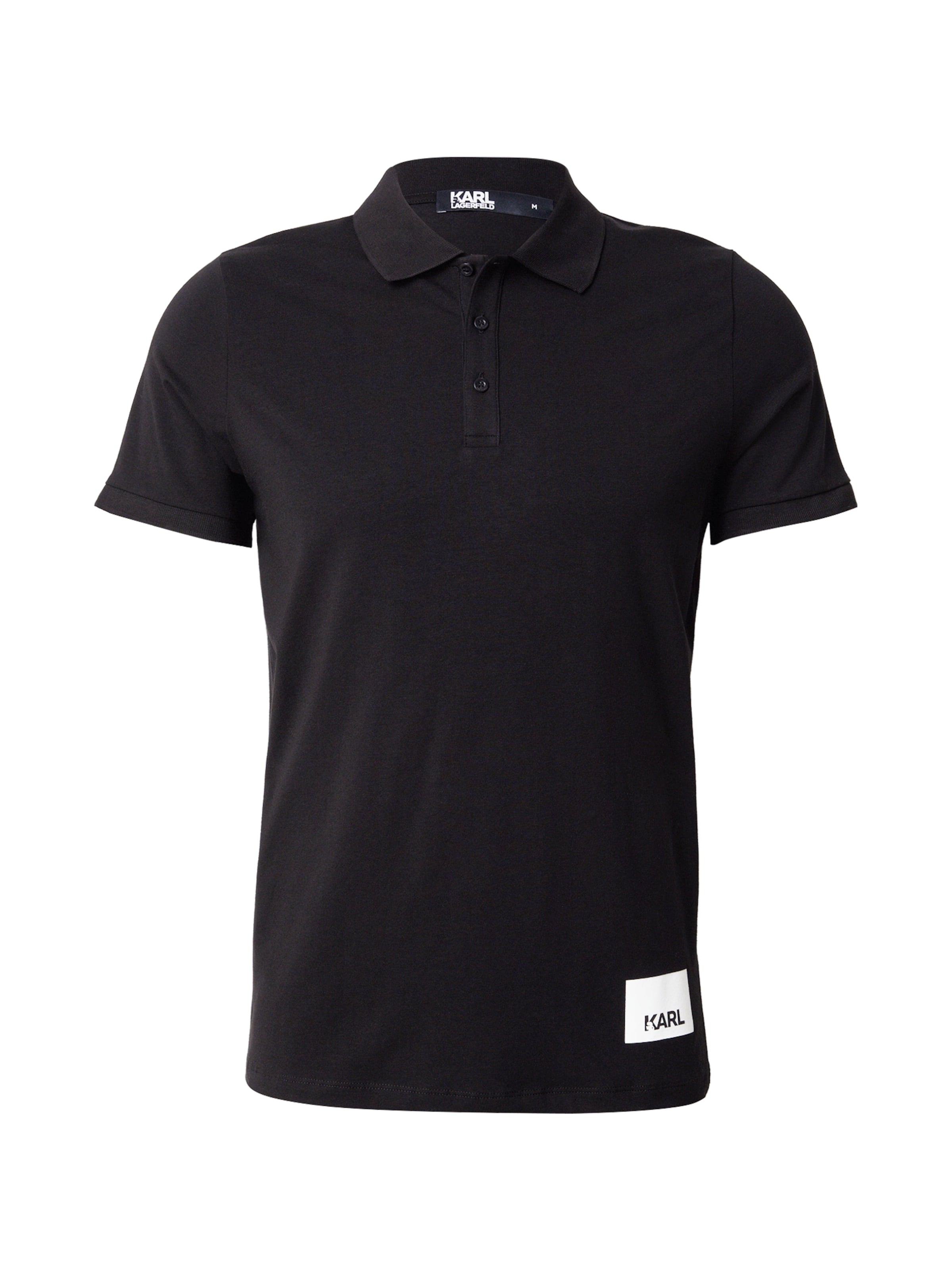 Karl Lagerfeld Тениска в черно: отпред