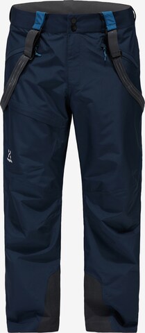 Haglöfs Loose fit Outdoor Pants 'Lumi Loose' in Blue: front