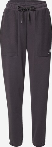 new balance Tapered Trousers in Black: front