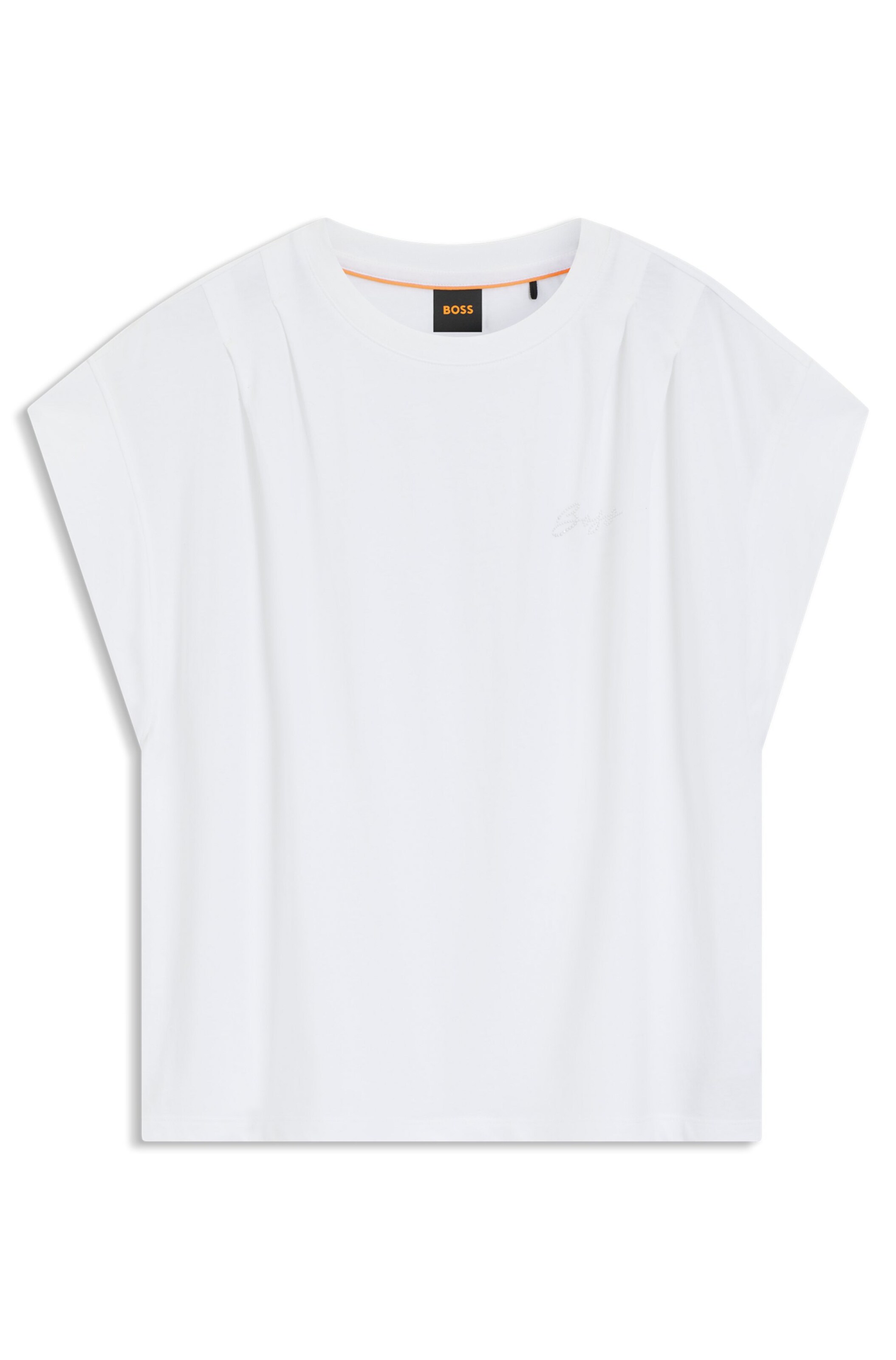 BOSS T-Shirt in Weiß: Vorderseite