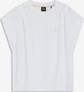 BOSS Orange T-Shirt in Weiß: Vorderseite