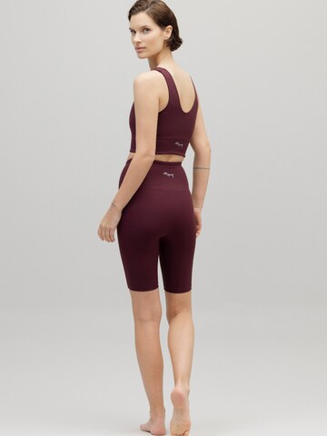 Hey Honey Skinny Leggings 'Biker Ribbed'‌‌‌‌‌‌‌‌‌‌ in Rot