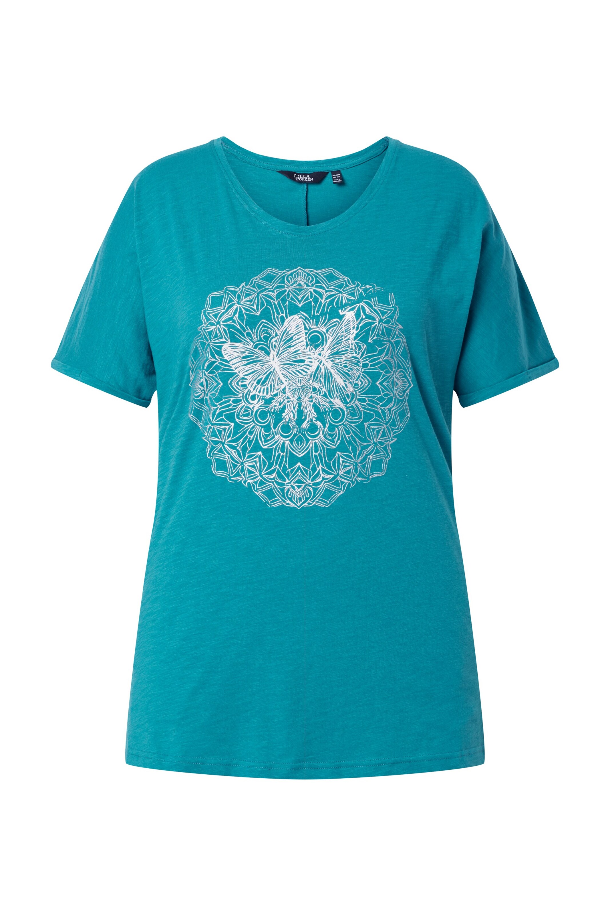 Ulla Popken T-Shirt in Blau: Vorderseite