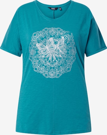 Ulla Popken T-Shirt in Blau: Vorderseite