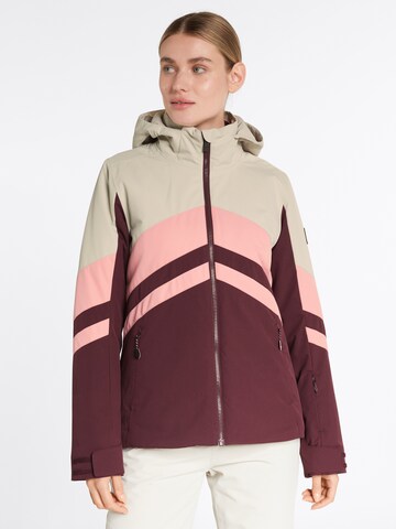 ZIENER Athletic Jacket 'TELIA' in Beige: front