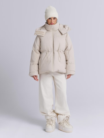 AEMMI Winter Jacket 'Ribbed' in Beige