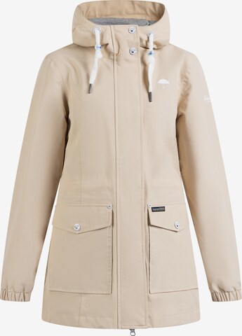 Veste fonctionnelle Schmuddelwedda en beige : devant