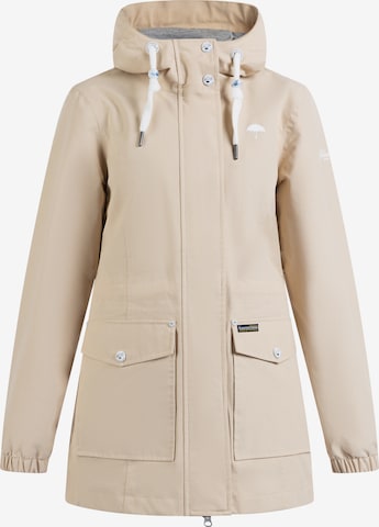 Schmuddelwedda - Chaqueta funcional en beige: frente