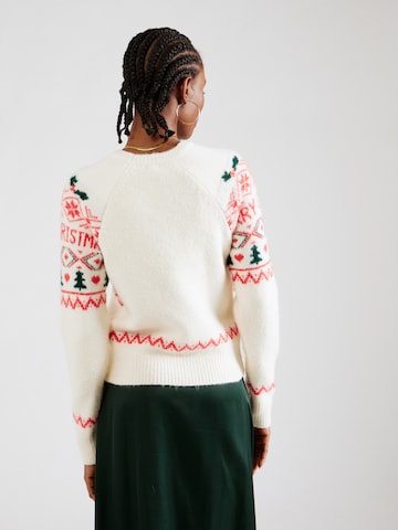 smėlio River Island Megztinis 'CHRISTMAS FAIRISLE'