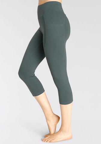 VIVANCE Skinny Workout Pants in Green