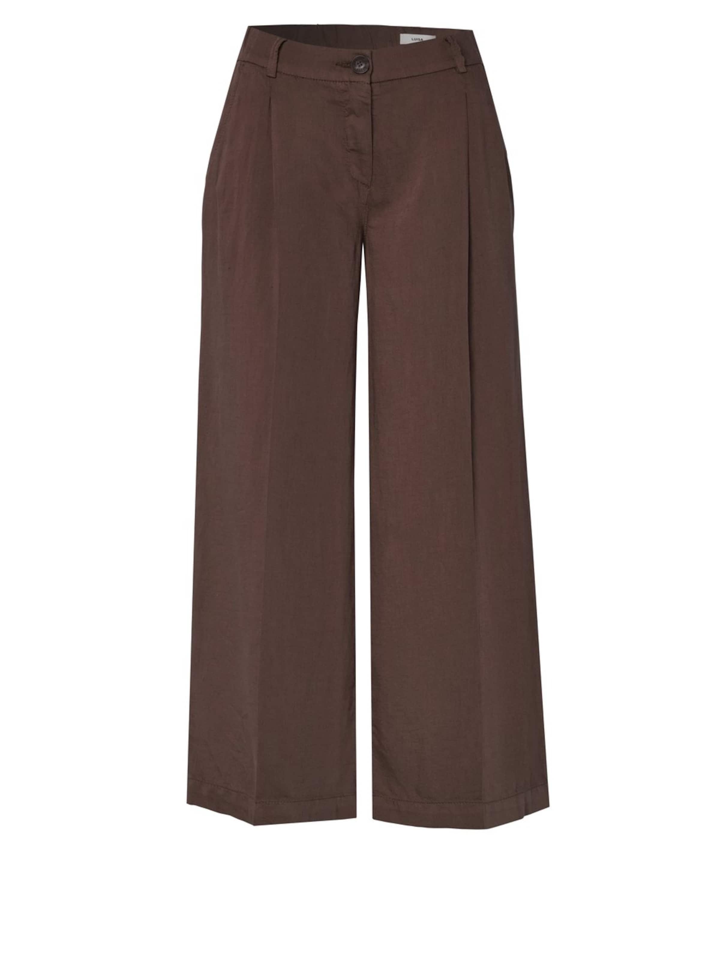 TONI Loosefit Hose in Braun: Vorderseite