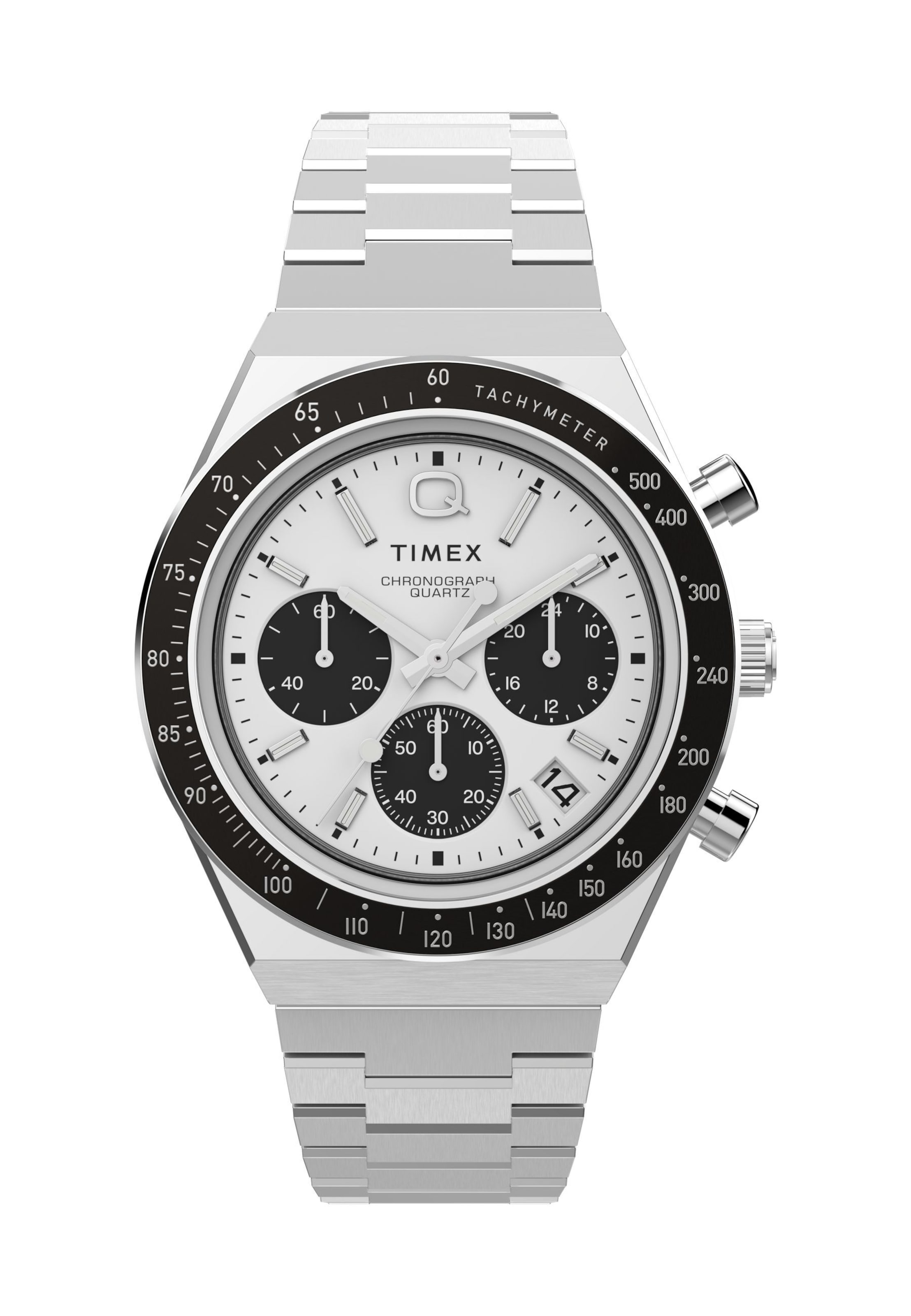 TIMEX Analoguhr in Silber: Vorderseite