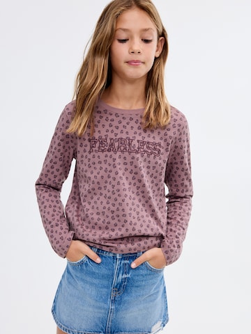 MANGO KIDS Shirt 'FEAR' in Pink: front