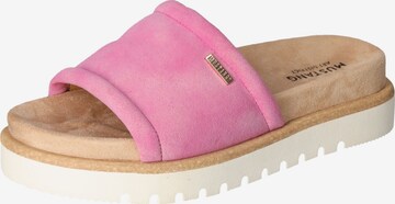 MUSTANG Mules in Pink: front