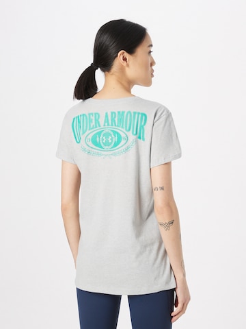 T-shirt fonctionnel 'Coliate Varsity' UNDER ARMOUR en gris