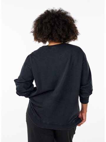 Sweat-shirt 'Apenny' Active by Zizzi en gris