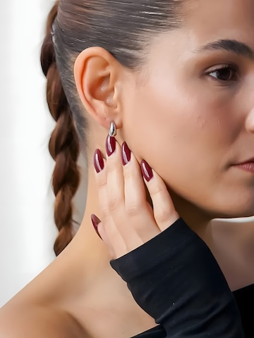 hiBALI Earrings 'Mini Curvy' in Silver