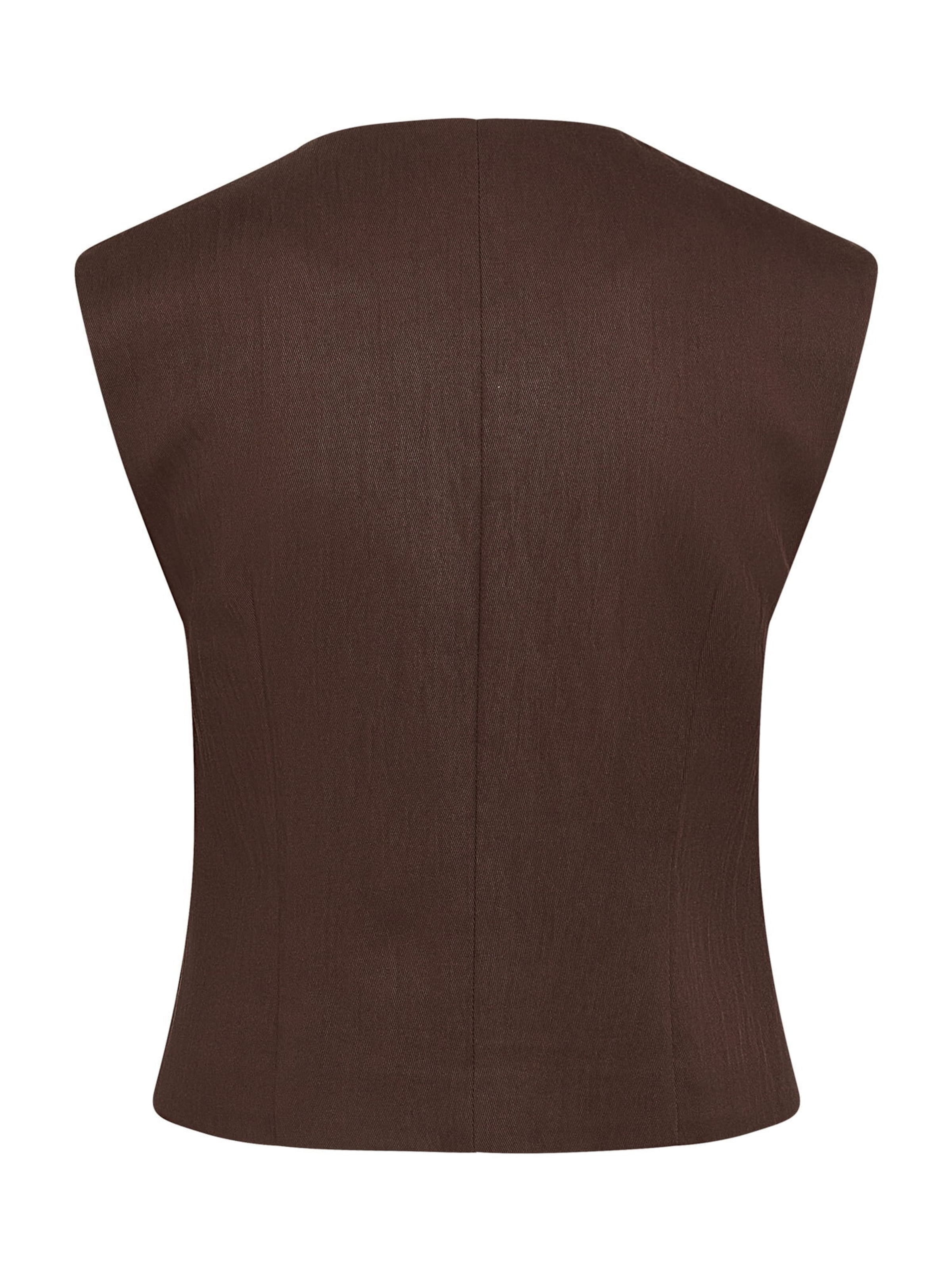 Gilet de costume 'Grainau' Tamaris en marron