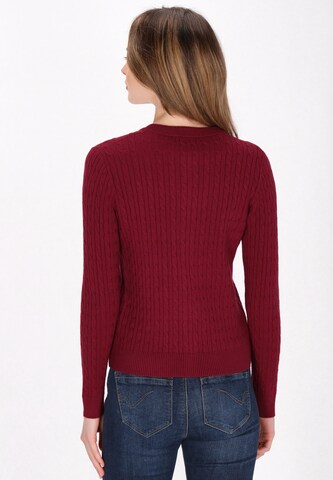 DreiMaster Maritim Gebreid vest in Rood