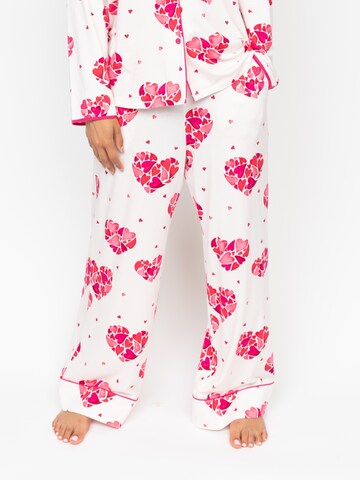 Pantalon de pyjama 'Aria' Cyberjammies en blanc : devant
