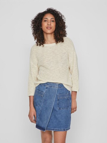 VILA Sweater 'Asita' in Beige: front