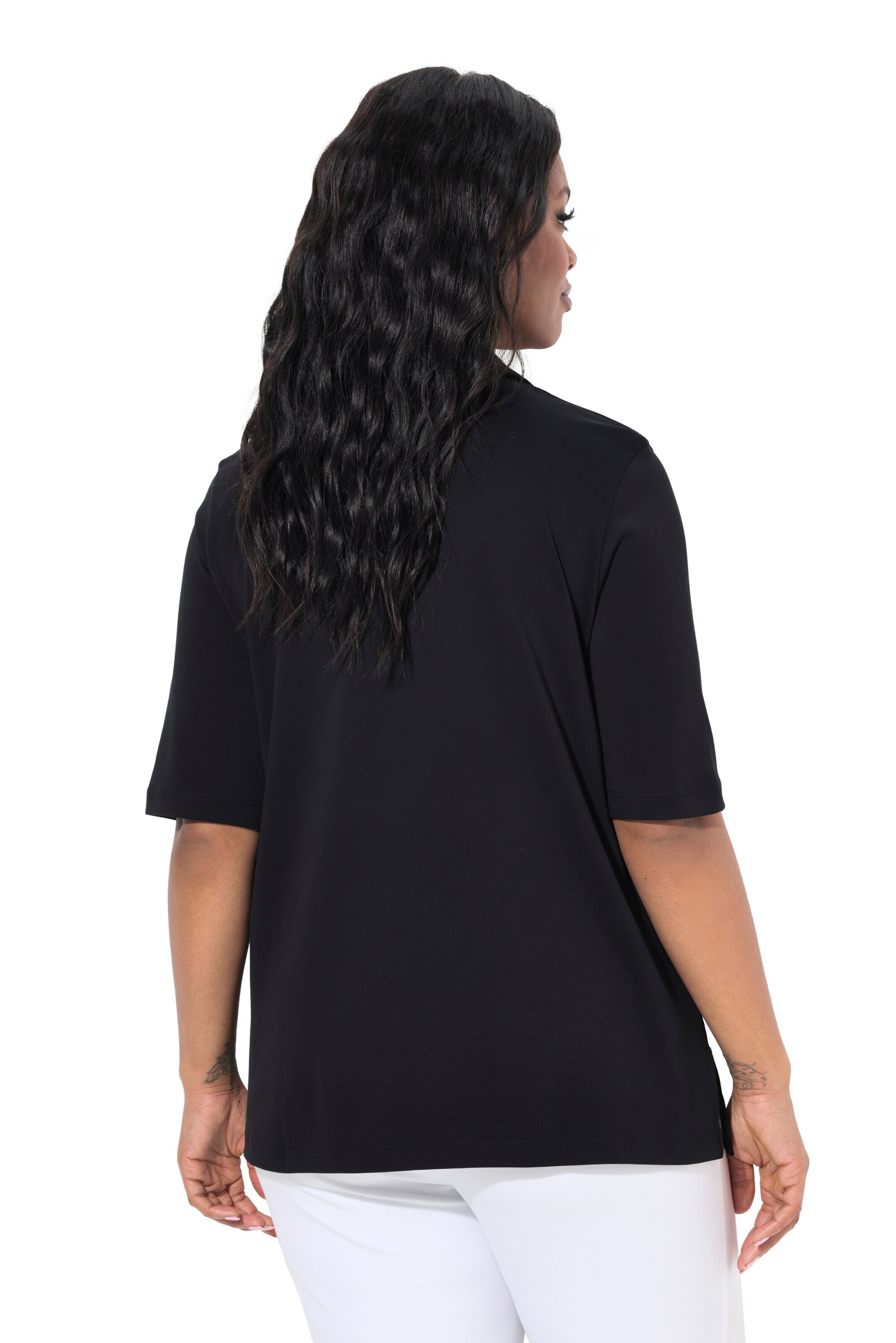 T-shirt Ulla Popken en noir