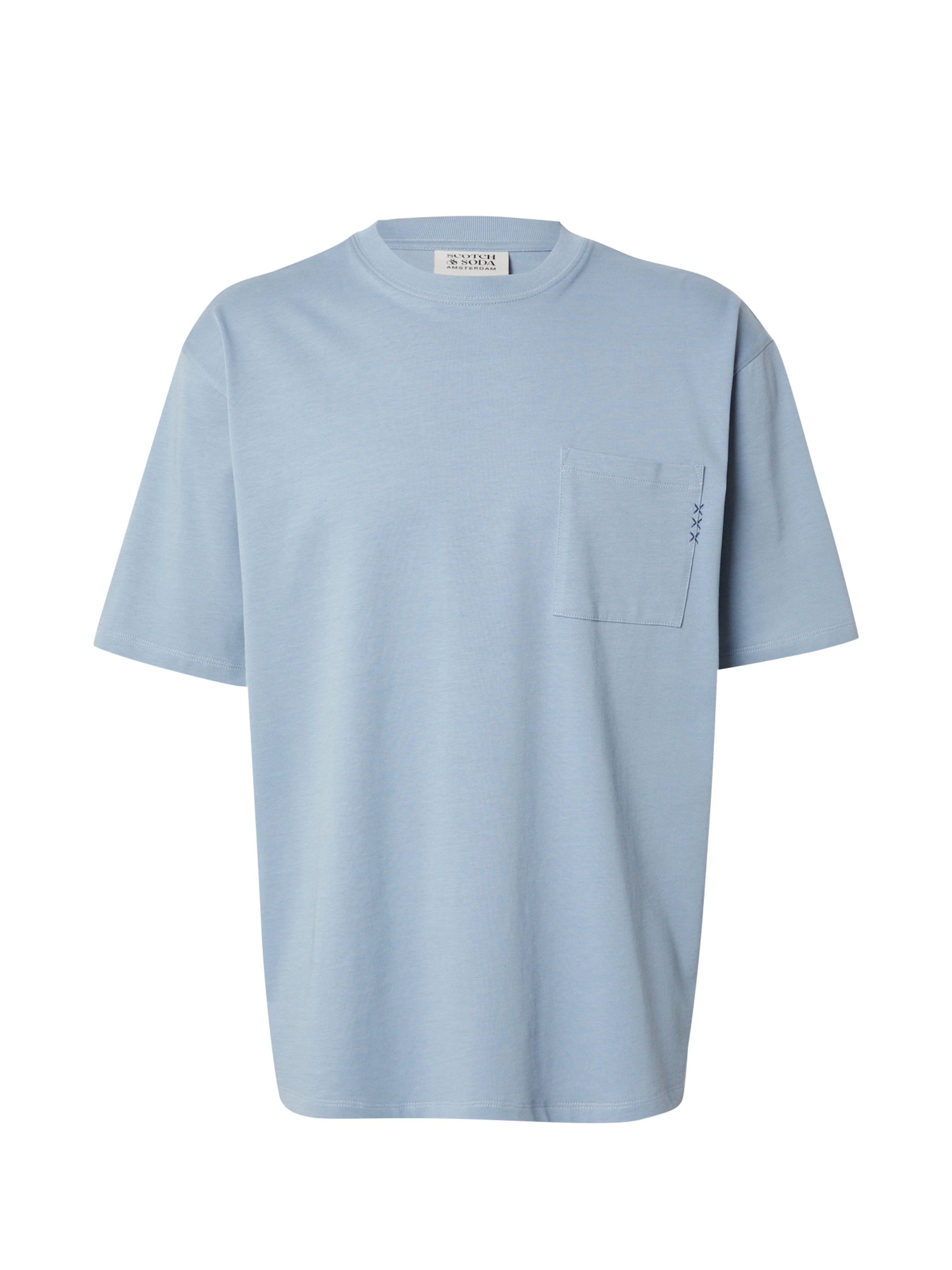 SCOTCH & SODA Футболка 'Seasonal Core' в Синий: спереди