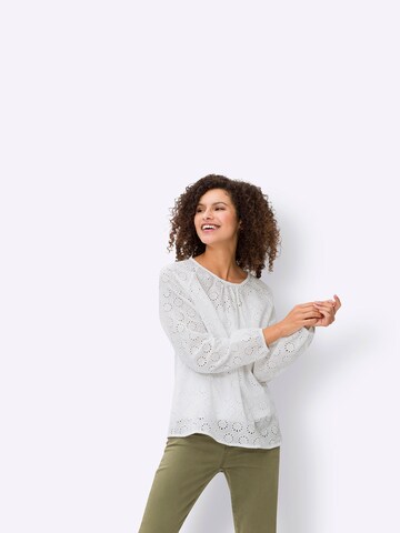 Camicia da donna di heine in bianco: frontale