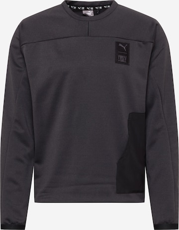 PUMA Sportsweatshirt in Schwarz: front