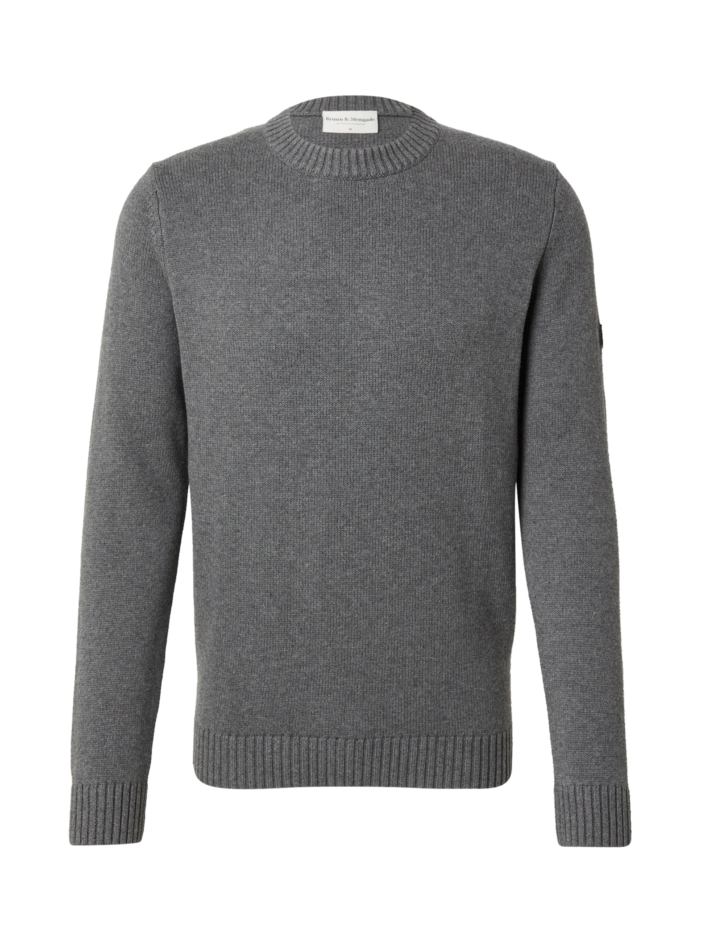 Bruun & Stengade Svetr 'Thorstein' – šedá: přední strana