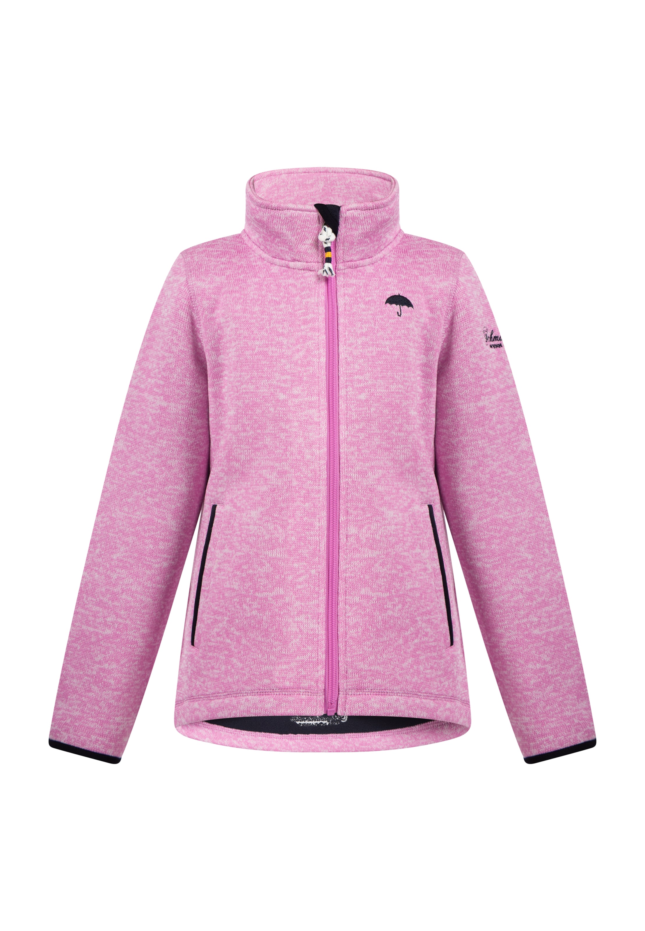 Schmuddelwedda Fleecetakki värissä vaaleanpunainen: etupuoli