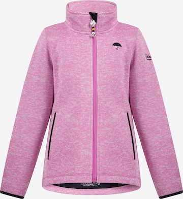 Schmuddelwedda Fleece jas in Roze: voorkant