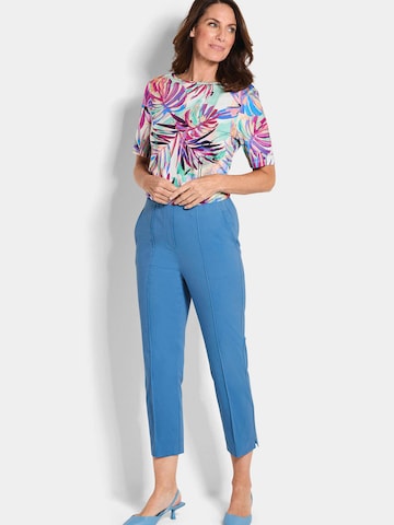 Goldner Slimfit Hose in Blau