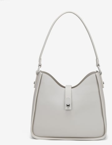 Borsa a spalla 'Borsa a Spalla David Jones Ecopelle con Chiusura Bottone e Zip' di David Jones in beige: frontale